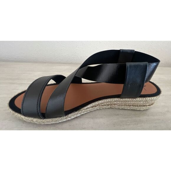 AQUATALIA Women Sz 7 Maggie Leather criss cross espadrille sandal w/dustbag $180 - Picture 11 of 16